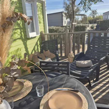 L'oasis Mobil 6 Pers A 100m De La Parc Aquatique 5 Etoiles Les Dunes Camping Torreilles