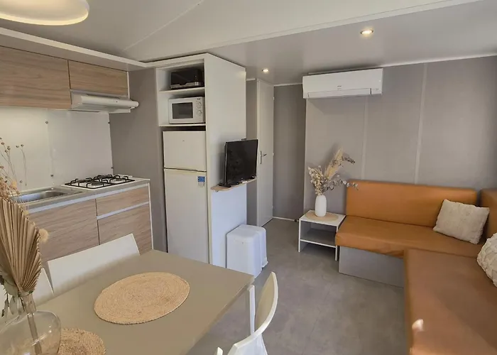 L'oasis Mobil 6 Pers A 100m De La Parc Aquatique 5 Etoiles Les Dunes Torreilles